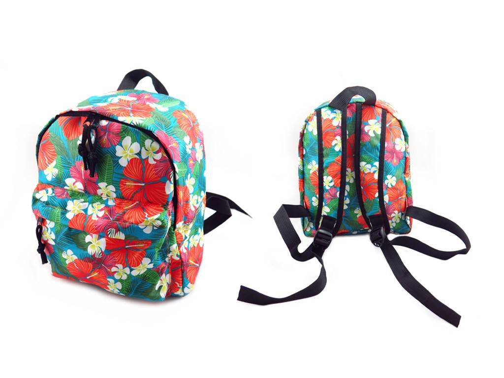 Chinese wholesale Kids Sportsbag - kids backpack with hibiscus printing – Mia