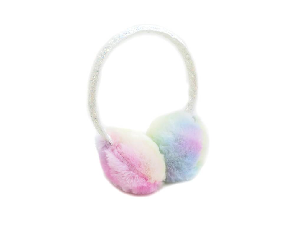 Fast delivery Hair Claw - COLORFUL FLUFFY EAEMUFF WITH GLITTER BAND – Mia