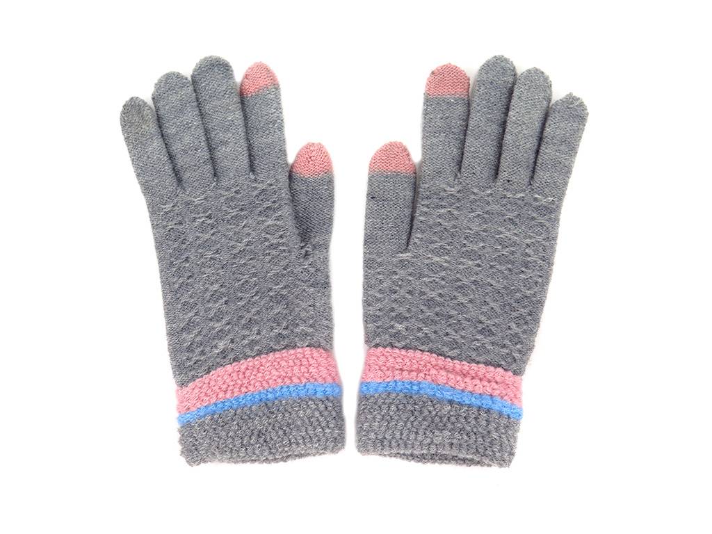 Hot sale Cosmetic Bag - Soft cozy grey winter glove – Mia