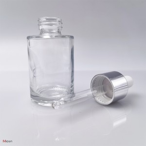 20ml Thick base  clear  glass bottle with dropper