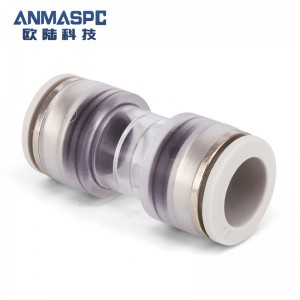 Zinc alloy Straight Microduct Connector Accessories HDPE Connector Telecom Connector