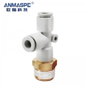 China wholesale Stainless Steel Plumbing Fittings Factory –   pneumatic quick-plug quick connector KQ2Y auxiliary T-connector PD thread – Oulu