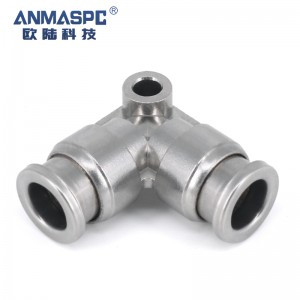 China wholesale Metal Fittings Manufacturers –  Union 90 Degree Elbow Push In Tube Quick Connect stainless steel Pneumatic Air Hose Fitting 3mm – Oulu