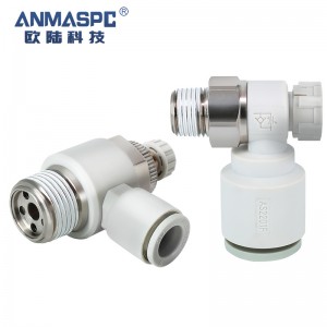 China wholesale Hdpe Compression Fittings Supplier –  Air Flow Control Valve with Push to Connect Fitting Speed Controller Gas Pipe Joint Pneumatic Regulator – Oulu