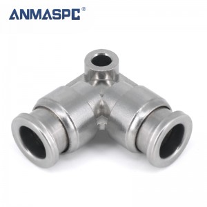 SMC type Stainless Steel Union Elbow Push-in fitting