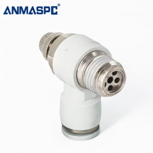Air Flow Control Valve with Push Fitting