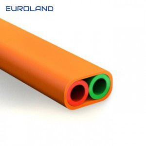 HDPE 2 way 14/10mm single tube microduct for fiber optic cable installation