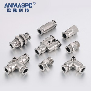 PC Stainless steel pneumatic Quick Coupler hose Fitting Air Hose Fittings flexible pipe fitting