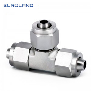 wholesale 316/304 stainless steel Hexagon Female Ferrule Union Tube Fittings Female Connector