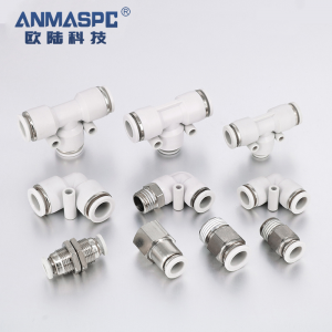Straight  Push Fittings Male Thread m4 m6 m8 m10 m12 air hose brass quick connector