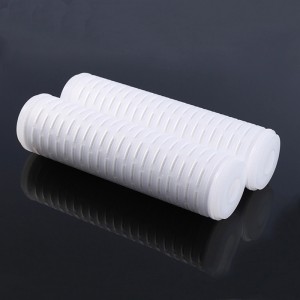 Popular Design for Single Piece Cage PP Pleated Filter Cartridge for Water Filter