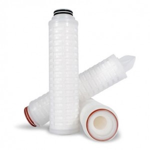 Low MOQ  0.1- 5 micron pp pleated membrane filter cartridge for beer filtration