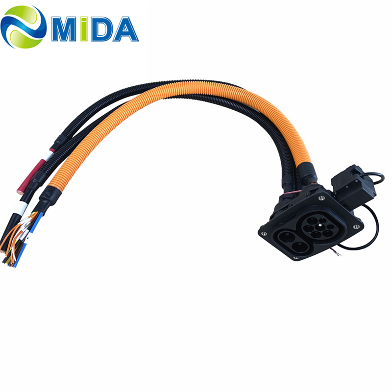 220v 32A 3-7M Extension EV Cord Reel coil charging lead For Electric Cars -  Shanghai Mida EV Power Co.,Ltd.