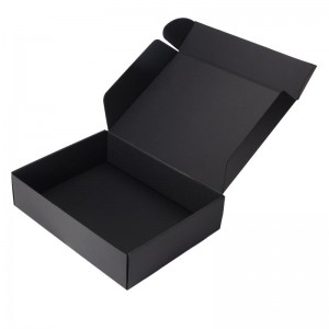 Black Cardboard Paper Flip lid Promotional Shoe Boxes