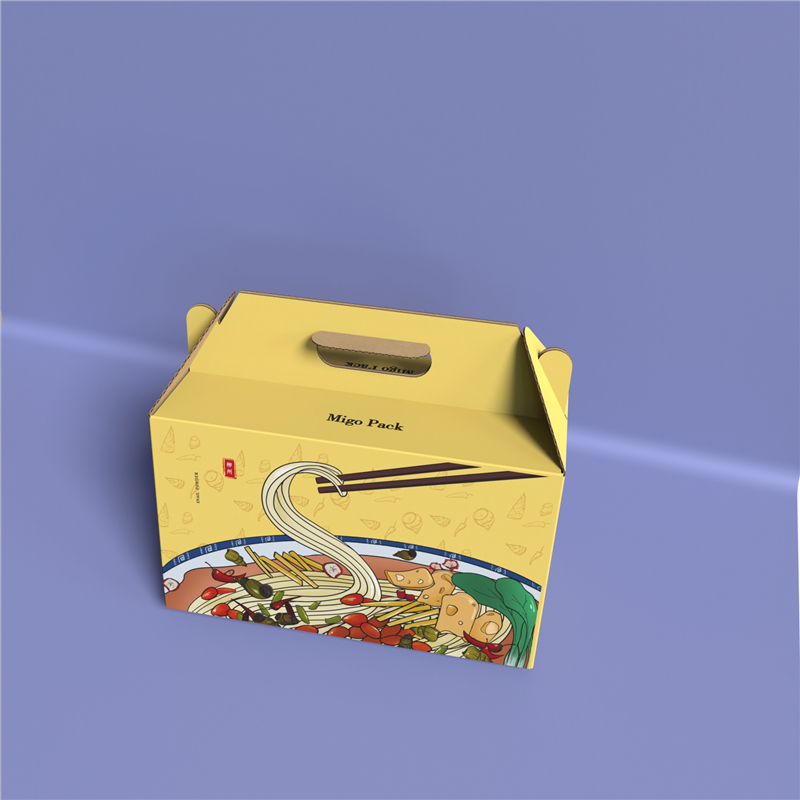 Custom Food Cupcake Folding Paper Box Gift Box With Handle 1