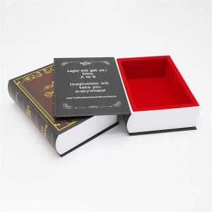 Custom Storage Hollow Decorative Book Shaped Boxes