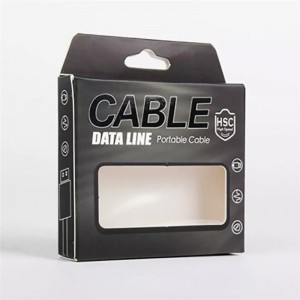 Phone Charger Hanging Packaging Box With Clear Window