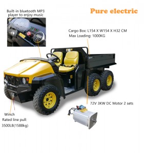72V Electric turf utility Golf carts