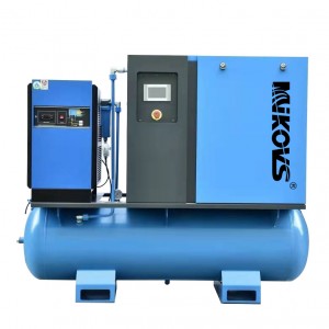 Compressor 4 in 1 Integrated Combined Portable 16 Bar Screw Air Compressor with Air Dryer