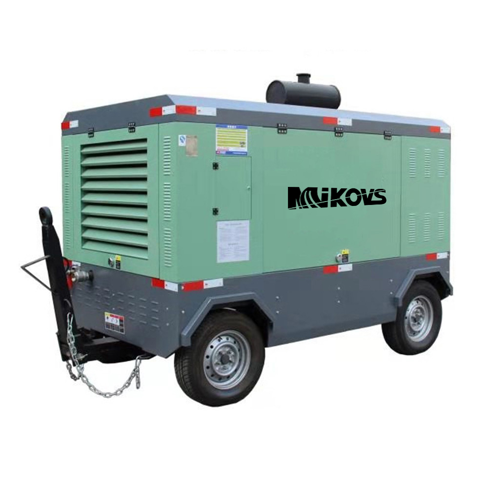 10 Drlling Lugkompressor Mobiele Skroef Diesel Draagbare Lugkompressors vir Mynbou