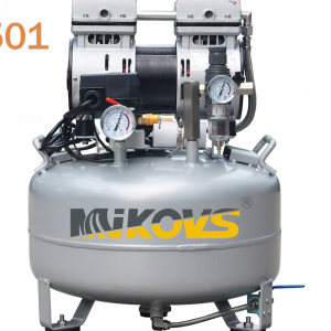 Kompresor udara piston 2400w bebas minyak senyap Mikovs untuk keperluan medis dan bahan bangunan serta industri semen