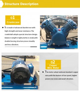 Mikovs silent oil free 2400w piston air compressor para sa medikal na paggamit at mga materyales sa gusali at industriya ng semento