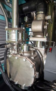 Compressore d'aria a vite lubrificato ad acqua da 11 kW lubrificato ad olio ad alta efficienza energetica