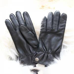 Factory Cheap Hot Womens Deerskin Work Gloves - Deerskin driving casual handsewn gloves with three points – Fanshen