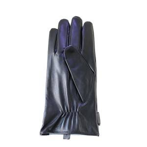Men lamb/sheep leather fleece lined winter gloves with button