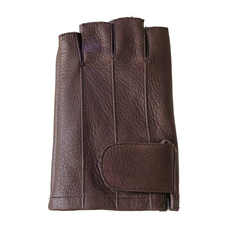 Wholesale Price Deerskin Welding Gloves - Fingerless driving fashion deerskin gloves with three points – Fanshen
