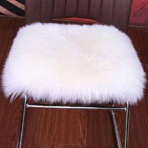 Genuine Lambskin Sheepskin Long Wool Cushion For Chair/Sofa Chair Pads