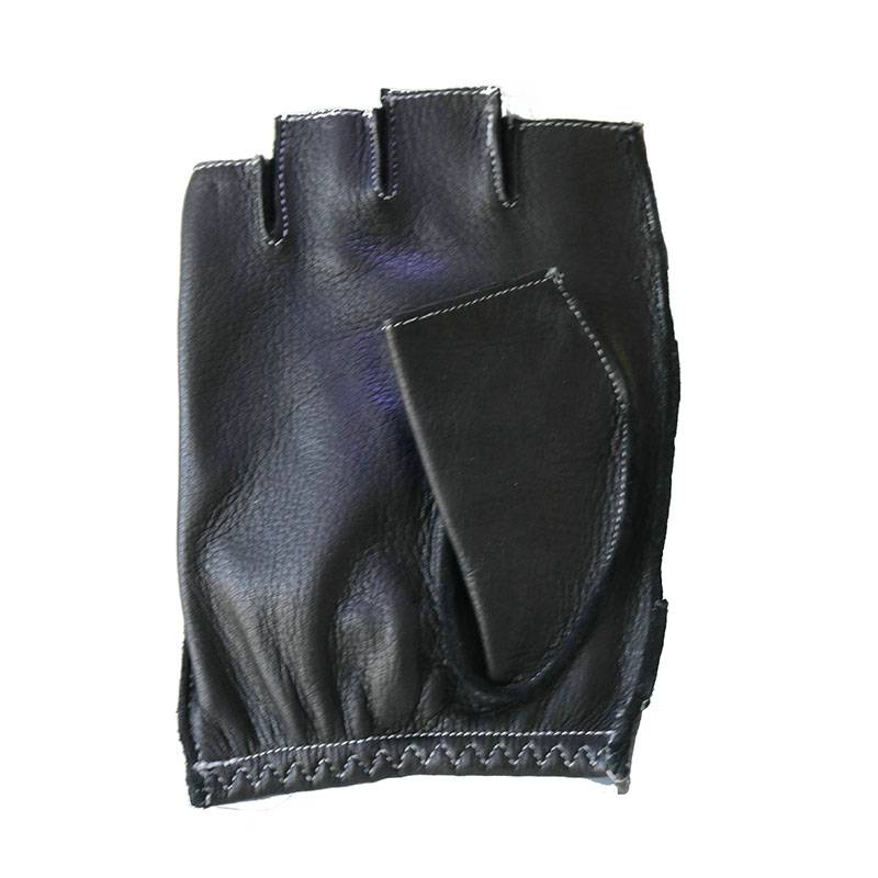 Half fingeredfingerless driving fashion deerskin gloves (3)