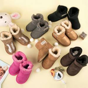 Kids/Children Toddler sheepskin/lambskin Booties/boots