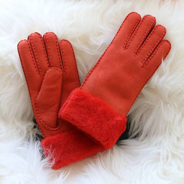 2020 High quality Sheepskin Ladies Gloves - Ladies handsewn Merino sheep shearling gloves – Fanshen