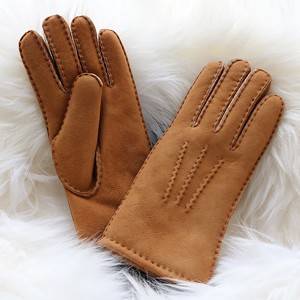 Classical Ladies handsewn double faced sheepskin shearling gloves