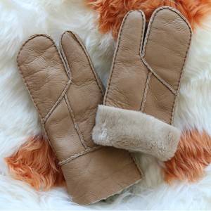 Pieces napa shearling sheepskin gloves