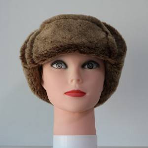 2020 New Style Womens Fur Bobble Hat - Unisex Leather Aviator Sheepskin Hats – Fanshen
