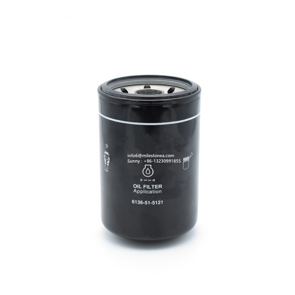 Big discounting Re504836 Oil Filter - High quality Full Flow Oil Filter 6136-51-5120 for Komatsu – MILESTONE