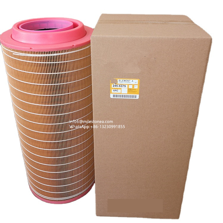 2021 High quality Truck Air Filter - Diesel generator air filter 245-6375/245-6376 2456375 5SR0493737 24424482 AF26399 C25710/3 for construction machinery excavator parts – MILESTONE