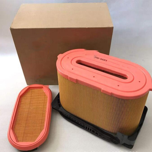 Filter manufacturer Stock Construction machinery parts honeycomb paper air filter 3466688 3466687 346-6688 346-6687 C30400/1