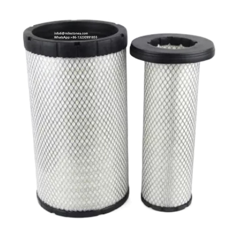 Good quality Air Filter For Truck - China factory Construction Machinery Parts AF25962+AF25963 AT300487+AT300488 KW2242 Air Filter for Equipment – MILESTONE