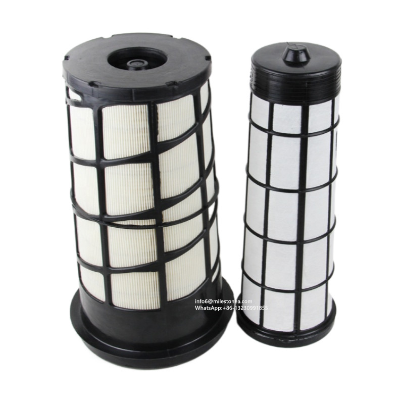 China factory Conical Air Filter AT332908 AT332909 4379574M1 611190 RS5782 PA5501 for Construction Machinery Equipment Forklift Excavator
