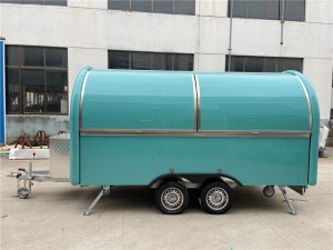 Ice Cream Food Truck Concession Trailer Vegetable Cart Mobile Catering Van