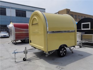 Asian Food Truck Concession Trailer Mobile Ice Cream Cart Fish And Chip Van