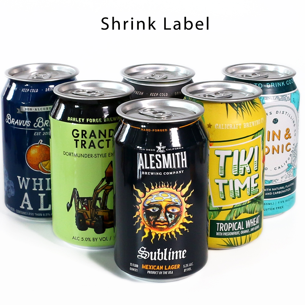 Aluminum Can Shrink Label Sizes of Various Specifications