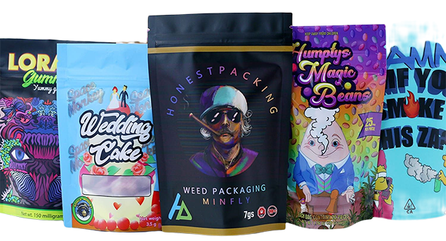  Custom Cannabis Packaging – Weed Bags Cannabis Pouches 