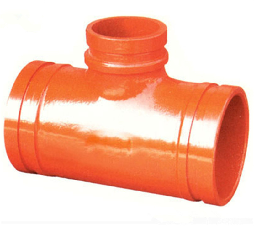 China Cheap price Stainless Steel Pipe fittings - Ductile Iron Grooved Reducing Tee – Mingda