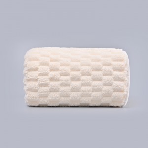 hot sale coral velvet jacquard bath towel OEM