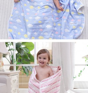 Customized designs 100% cotton baby bath towel wholesale