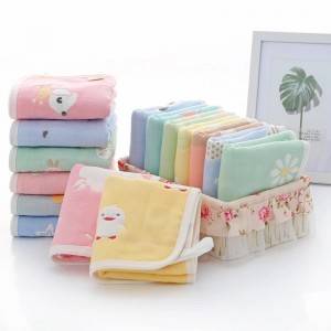 Hotsale Custom design 100% cotton baby face towel